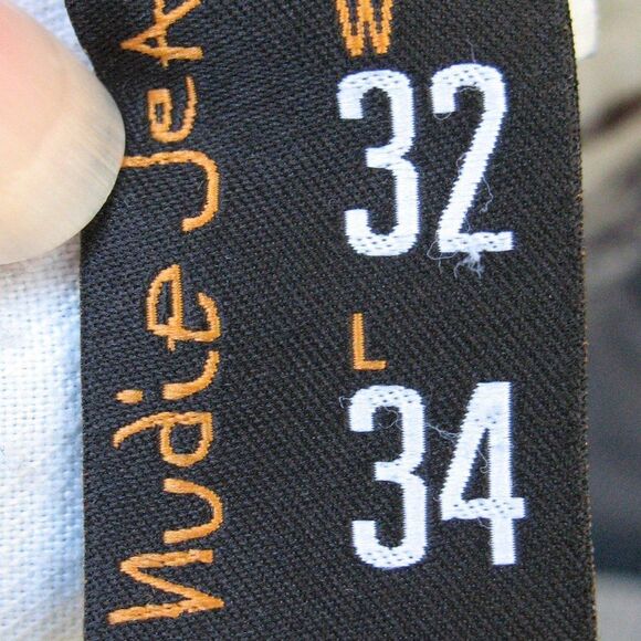 Nudie Jeans Slim Jim Used Blue Coated Jeans 32 X 33 - Picture 10 of 11